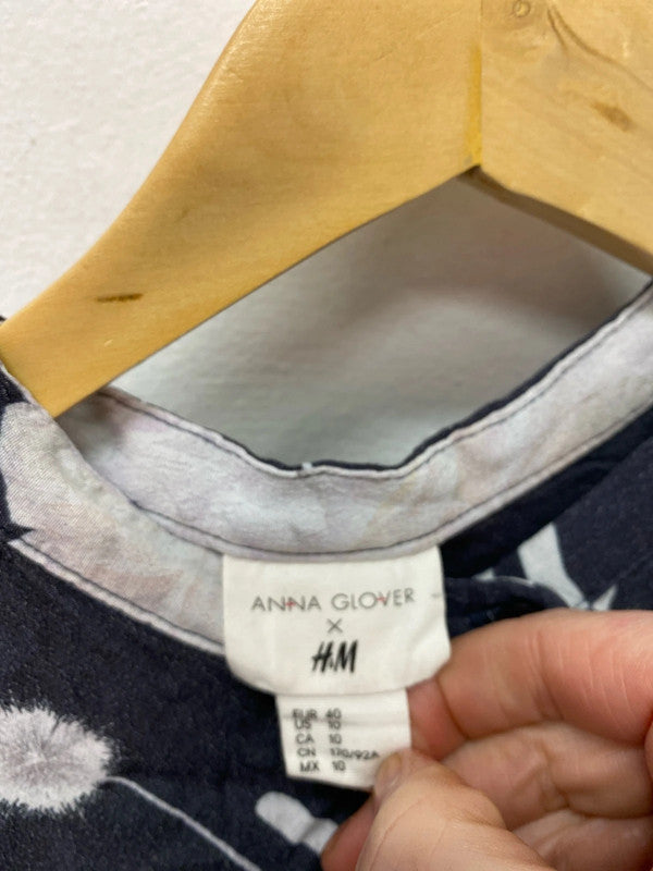 Fabulous AnnA Glover x H&M oversized floral shirt tunic Uk12/14 IM001