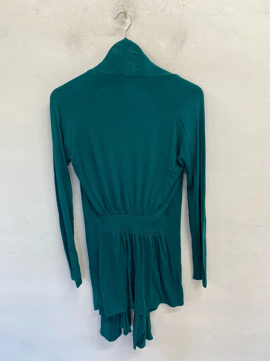 Lovely n&willow green longline cardigan UK s/m CD001