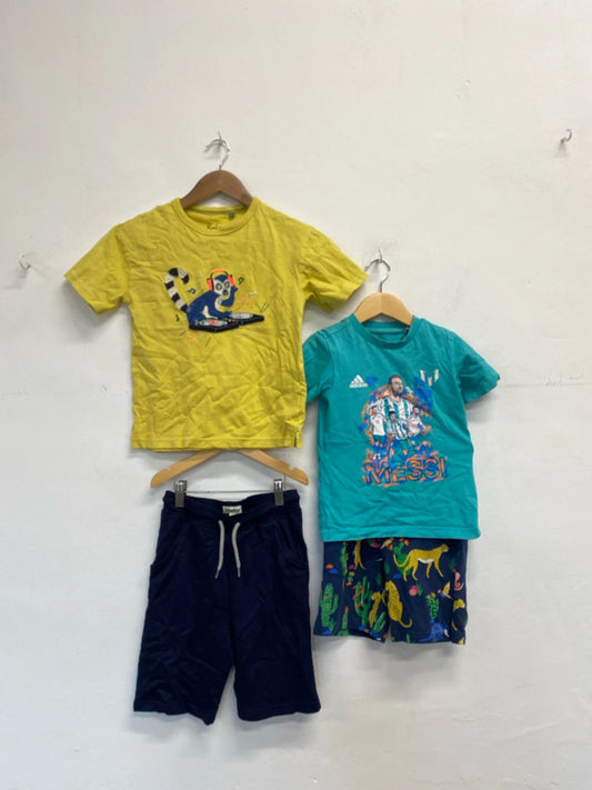 Lovely boys clothing bundle shorts T-shirt Boden hatley ages 5-7 EC001