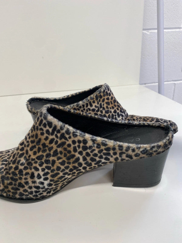 Fabulous Carvela Leopard print mule block heel UK3 SS002