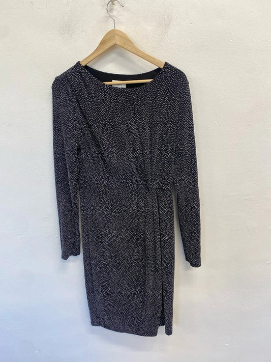 Stunning next sparkle black midi formal dress UK 10 MB001