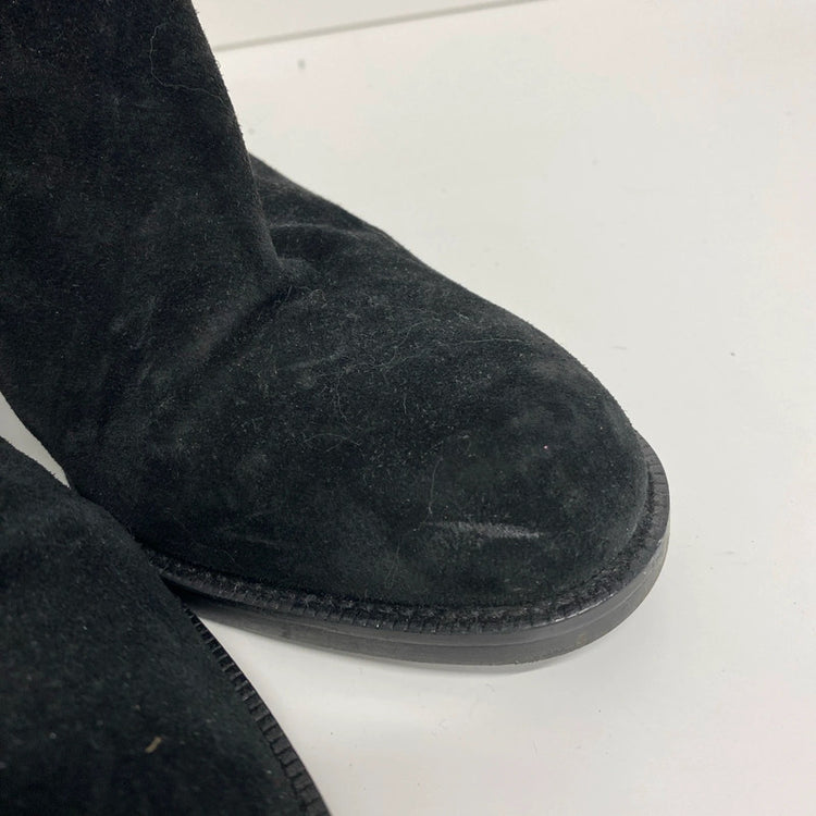 Fabulous Clark’s Womens Black suede ankle boots UK6 D Chelsea JR001