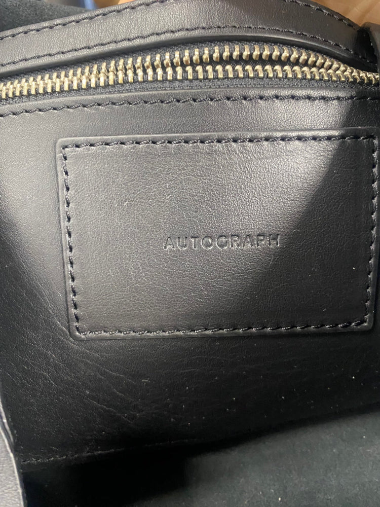 Fabulous Marks & Spencer leather Tote Bag Large Black AC504