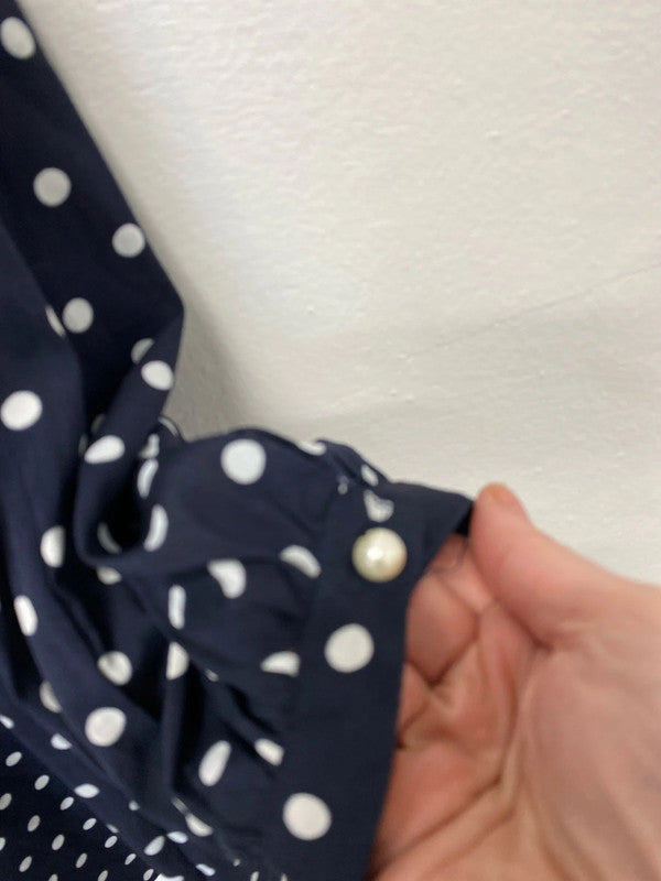 Fabulous Spotty tunic navy & White from Marisota Uk20 IM001