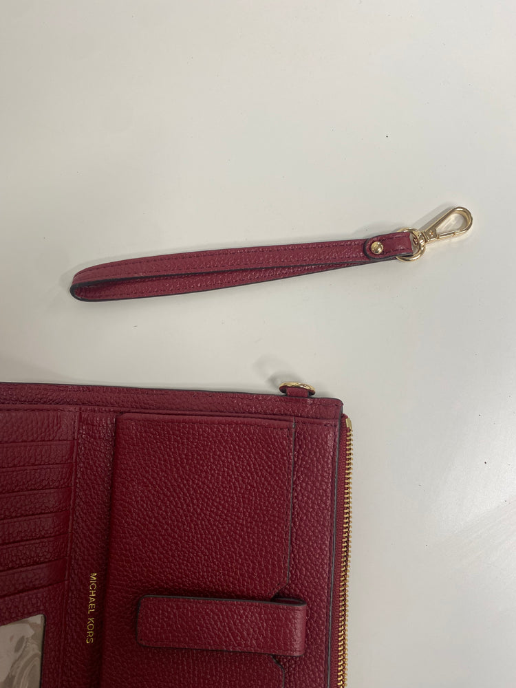 Michael Kors Adele leather smartphone leather wallet burgundy EW004