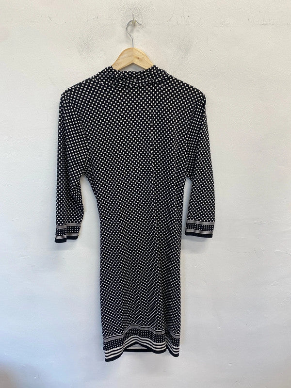 Stunning max studio polka black white low bust UK XL MW001
