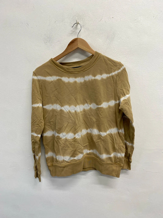 Lovely M&S beige tie dye jumper UK 10 HA001