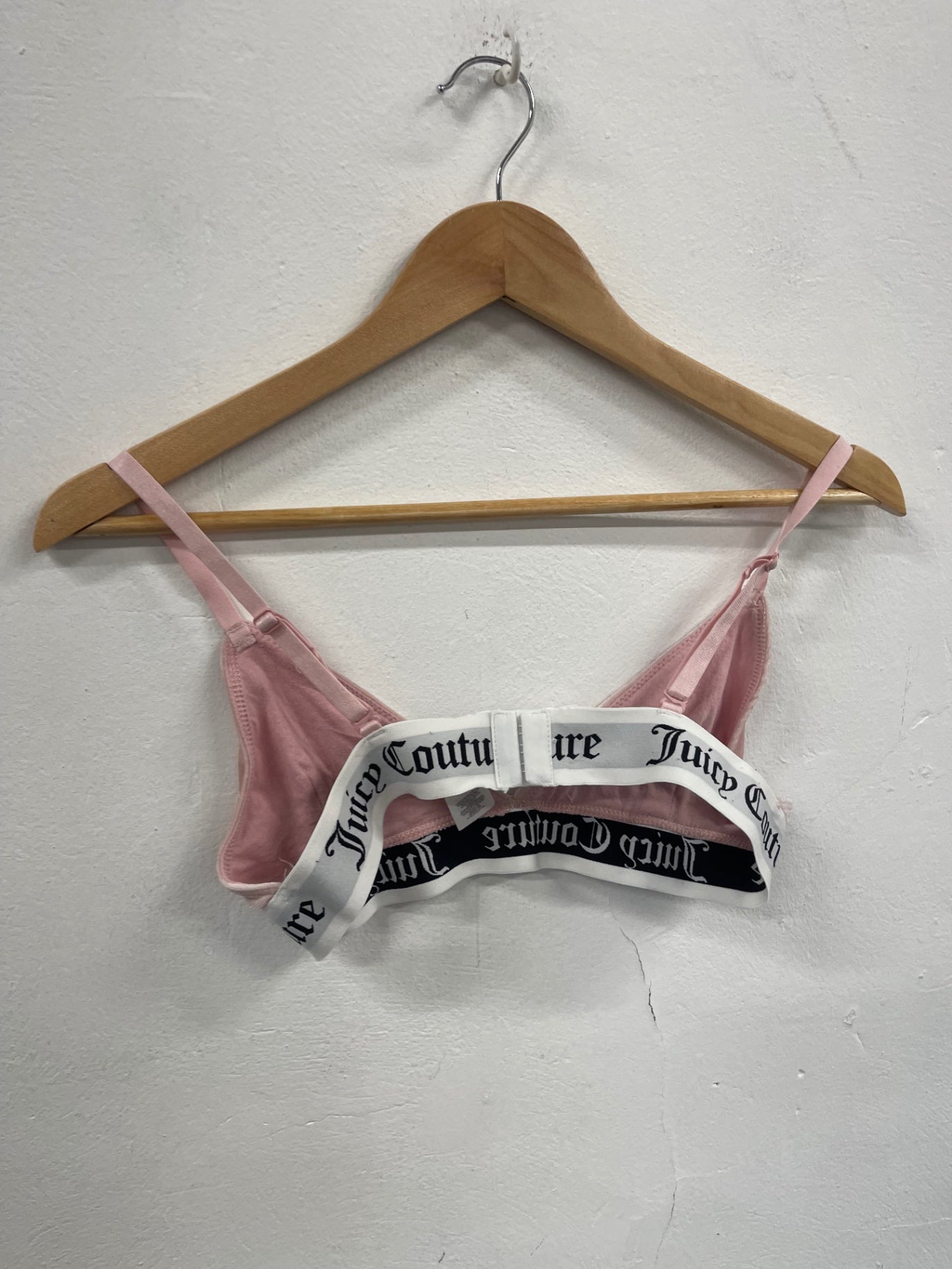 Fabulous Juicy Couture rose velour Bra UkM Pink Y2K SA514