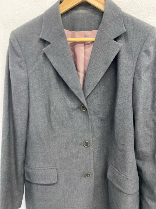 Fabulous Debenhams grey longline blazer UK 12 JB005