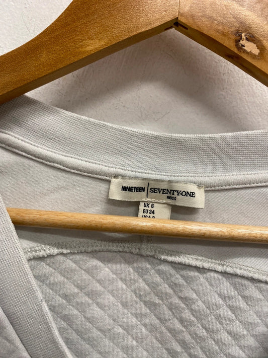 Lovely reiss 1971 jemma bone textured mini dress UK 8 AG006