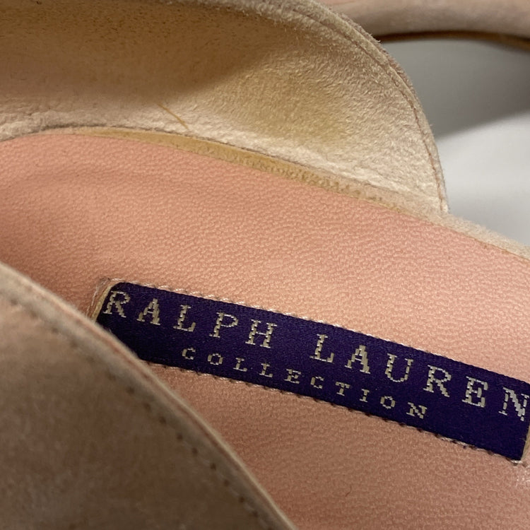 LAUREN Ralph Lauren Stiletto Heels Suede Pale Salmon Pink uk8 CN001
