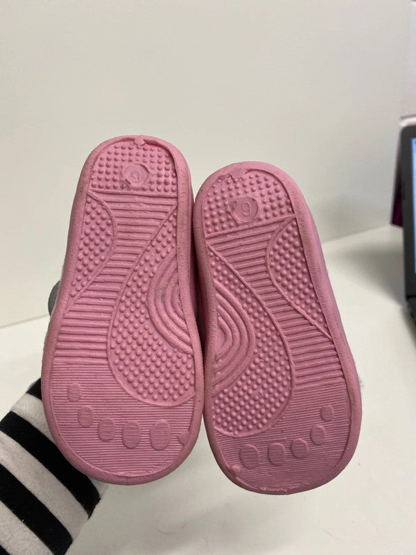 Fab duo of Girls slippers size 6 M&S pink #12 LN001