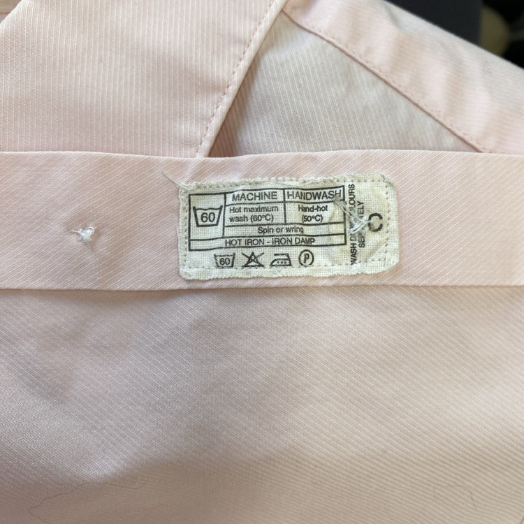 Women's Pink Thomas Pink smart shirt longer shaped back hem Uk8 Twill CN001
