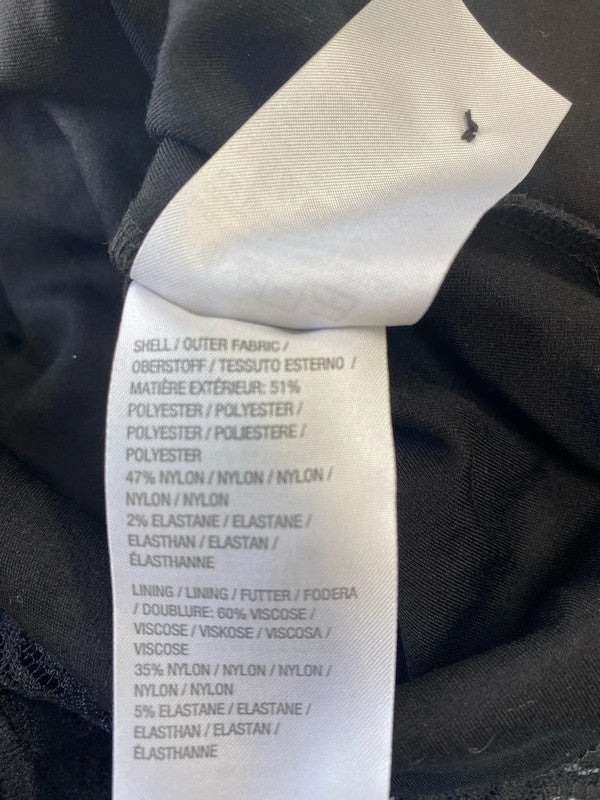 Fabulous Ruth Langsford Lace effect stretch black midi dress Uk12 MW001