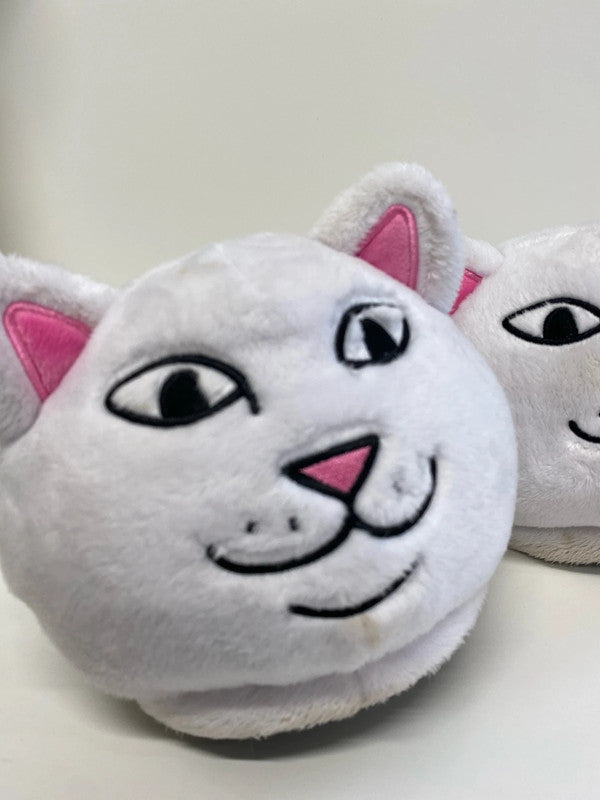 Fabulous Men’s Ripndip white cat flufffy slipper UkL/Xl 9-11 JR001