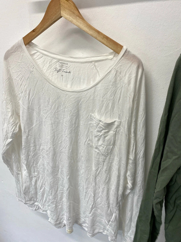 Fabulous Bundle of women’s classic T shirts Uk20 #209 LK006