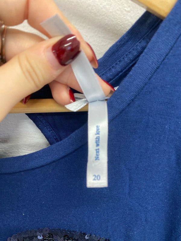 Gorgeous duo of nightwear tops next pink navy UK 20 #210 LK006