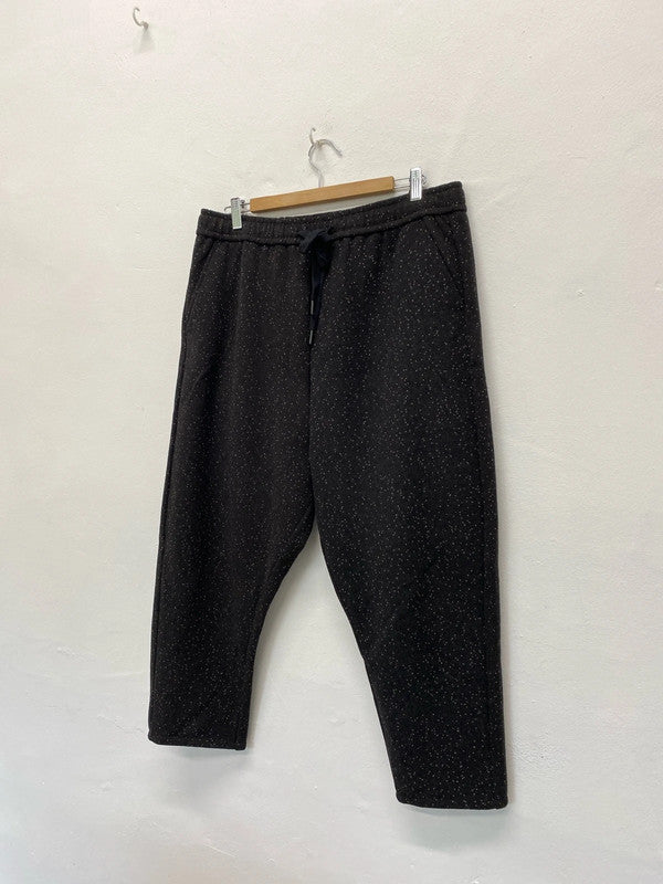 Fabulous micro fleck Asos Joggers W33 L32 black elastic waist BS001