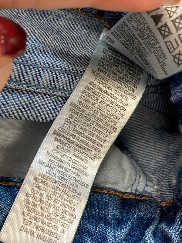 Gorgeous M&S jeans wide leg drawstring uk 18 BS001