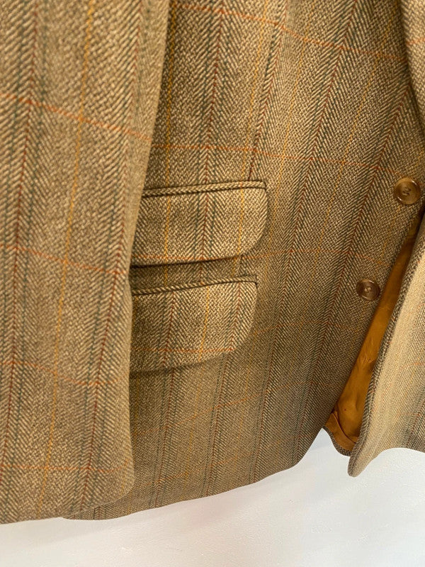 Fabulous Brook Tavener tweed sports coat jacket Blazer 42S Brown LC