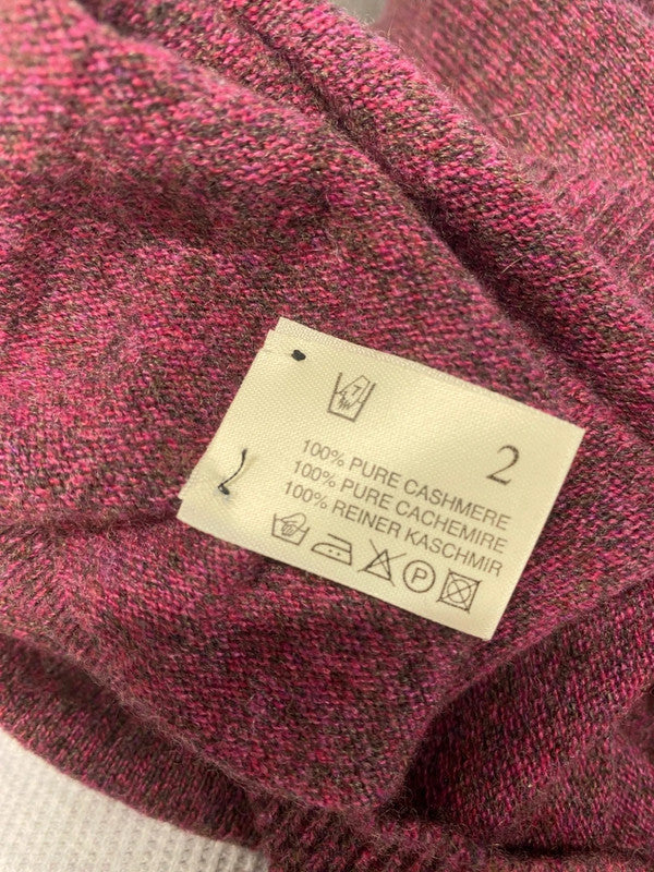 Fabulous Hawick Cashmere Sleeveless jumper UK S Burgundy KB001