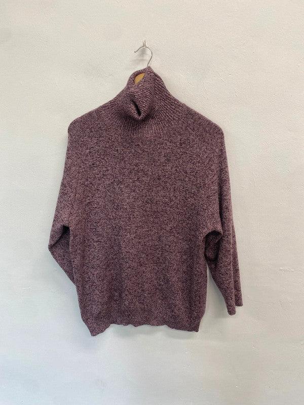 Fabulous FARHI by Nicole Farhi Sweater UK XL Maroon shimmer KB001