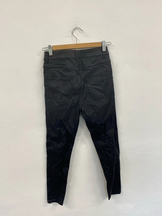 Fabulous New Look Charcoal Black Lift & Shape Wetlook Jeggings UK10 Petite LB244