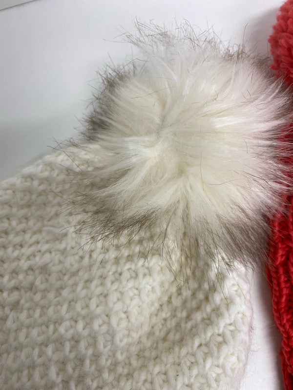Fabulous Pom Pom Beanies Duo Warehouse & More One Size #3 LB244