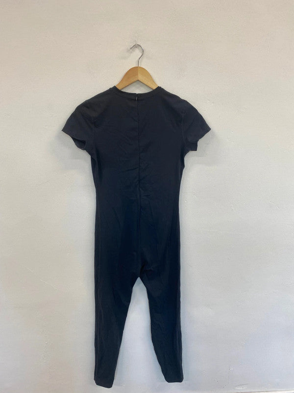 Fabulous Adanola Charcoal Grey Unitard UK L VW001