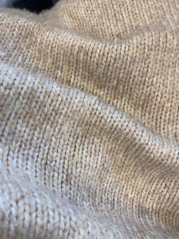 Fabulous Mint Velvet Beige Mix Cowl Neck Sweater UK L VW001