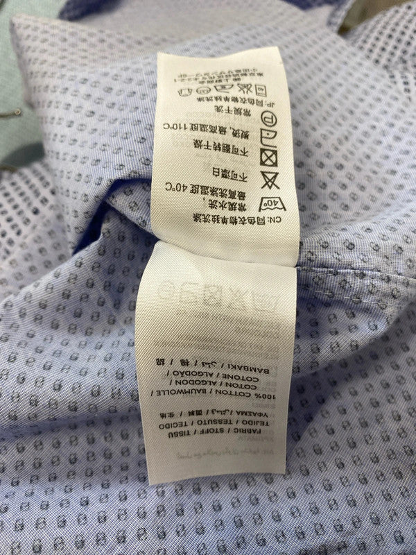 Fabulous Mens Gant periwinkle blue & navy Oxford ditsy shirt UkXXL HD440