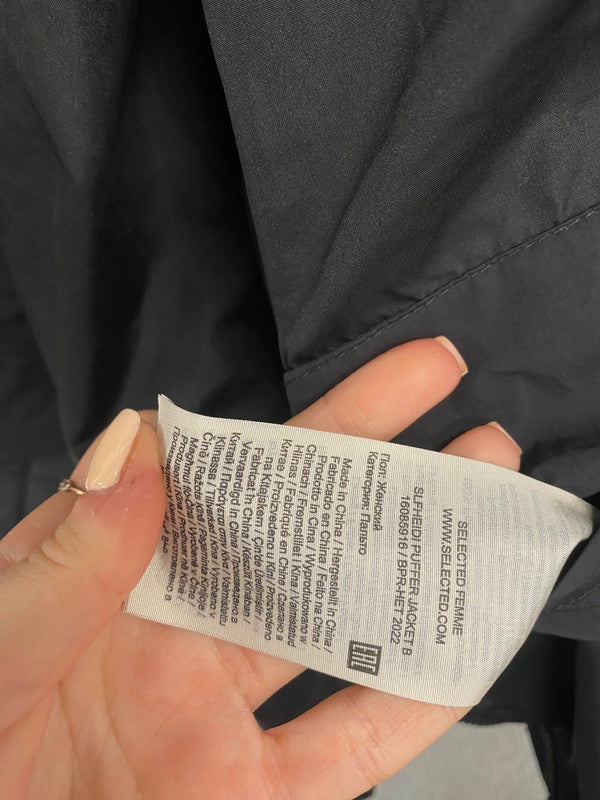 Fabulous Selected Femme Puffer Jacket black UK 12 Black CM007