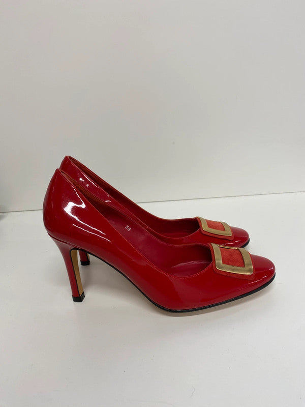 Fabulous HB Espana patent red classic heels Uk5 NR001