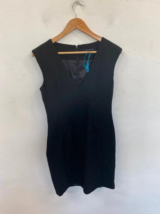 Gorgeous French Connection Midi Dress UK12 Black NR002