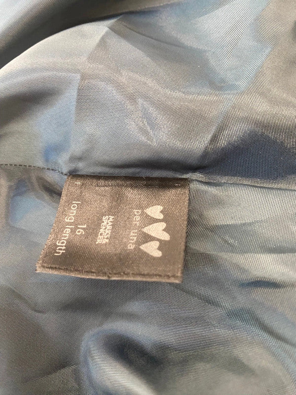 Gorgeous Per Una velvet Evening Dress Uk16 Forest Green sequins party NR002