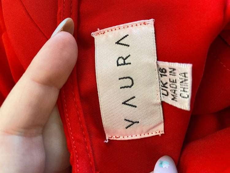 Gorgeous Yaura occasion Evening Dress UK16 Red NR002