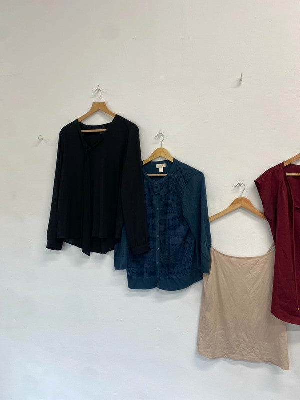 Gorgeous bundle of tops and blouses loft uk L - XL #7 HP001