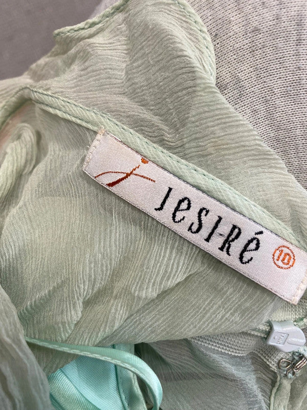 Fabulous Jesire Dress UK10 Mint Green beaded ethereal FS128