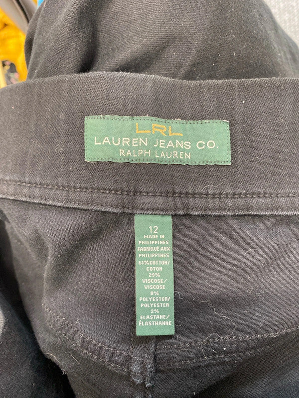 Gorgeous Ralph Lauren black skinny jeans UK 12 LP001