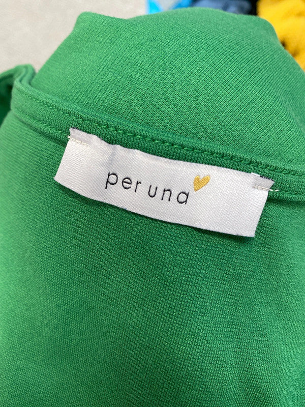 Fabulous m&s green jumper v neck vibrant UK 22 LK006