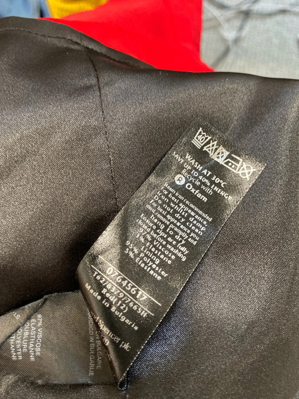 Fabulous per bus red pencil skirt with zip UK 12 DC433