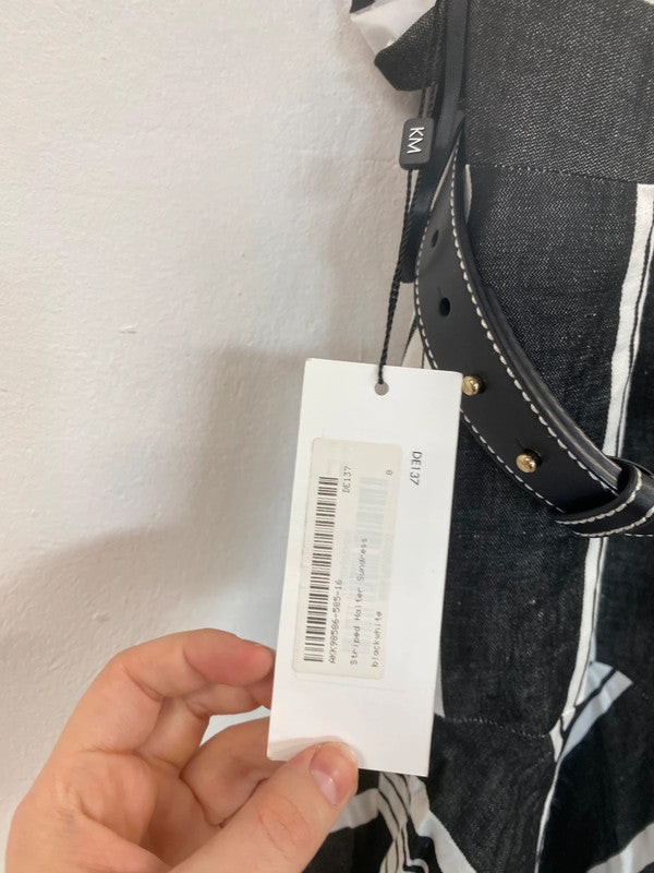 Fabulous Karen Millen Monochromatic Halterneck Midaxi Dress UK8 FF001