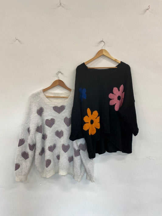 Fabulous George & Made In Italy Colourful Jumpers Duo UK24-26 #8 MS008