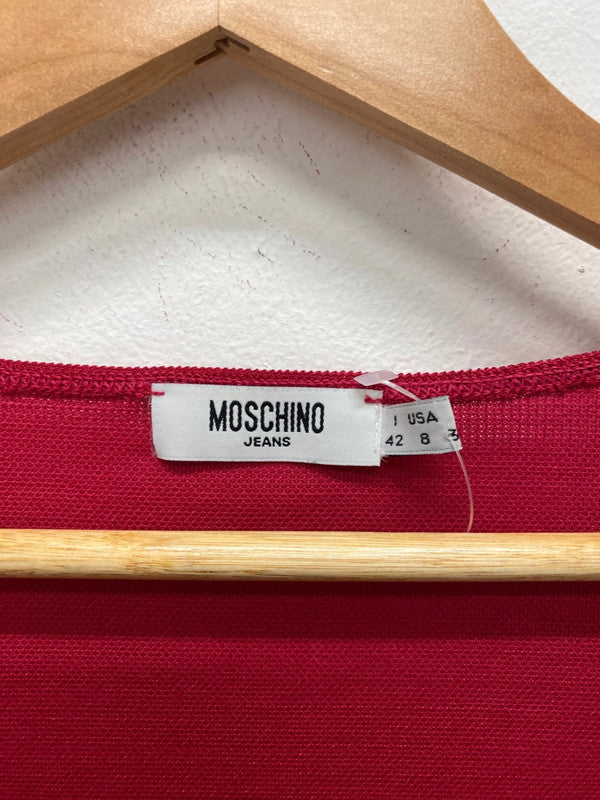 Fabulous Moschino Jeans Vintage Y2K Cherry Red Top UK12 BT001