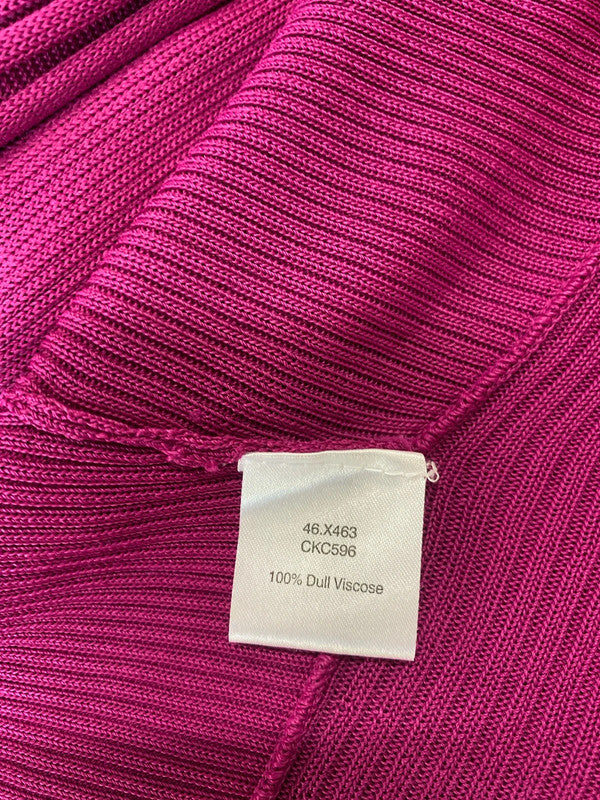 Fabulous Chesca Lagenlook waterfall cardigan Uk16 Cerise pink AH451