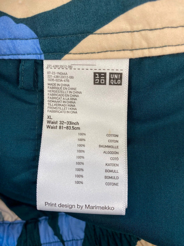 Fabulous marimekko Uniqlo Colourful Floral Wide Leg Trousers UK XL KM001