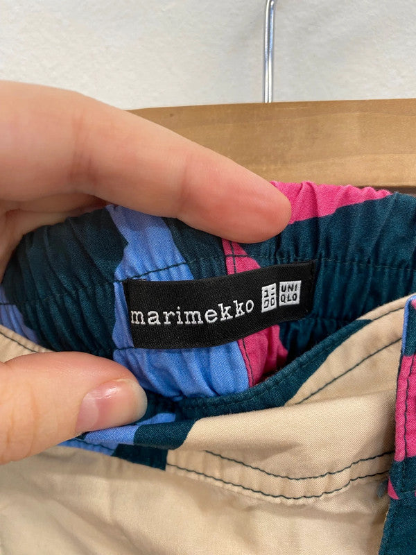 Fabulous marimekko Uniqlo Colourful Floral Wide Leg Trousers UK XL KM001