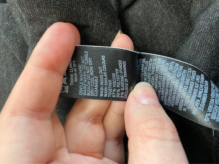 Fabulous M&S Charcoal Grey Wide Leg High Rise Trousers UK22 R HB452