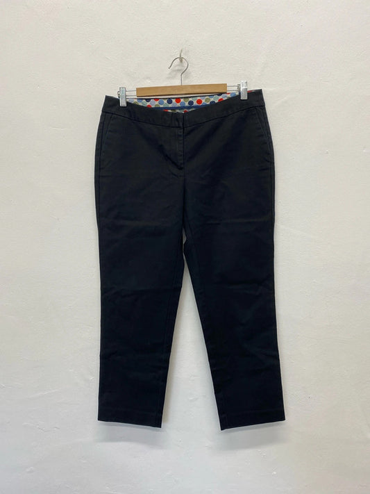Fabulous Boden cropped smart casual cotton trouser UK12 LG276