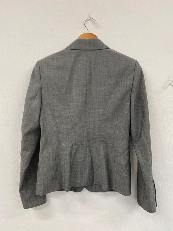 Fabulous TM Lewin Ladies Grey Suit Blazer UK10 LG276